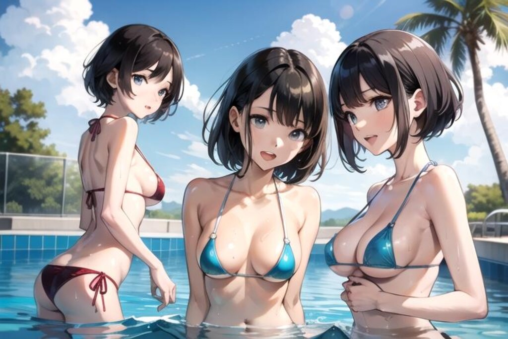 夏休みはやっぱりプールだね！