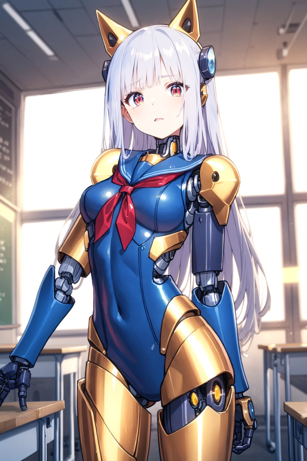 ちちぷい生成メカ娘　教室 | の人気AIイラスト・グラビア