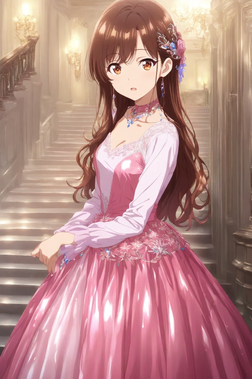 チョーカーのドレス嬢