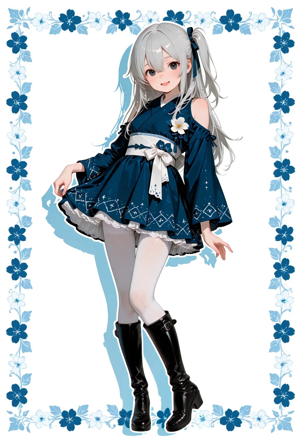 浴衣ミニドレス