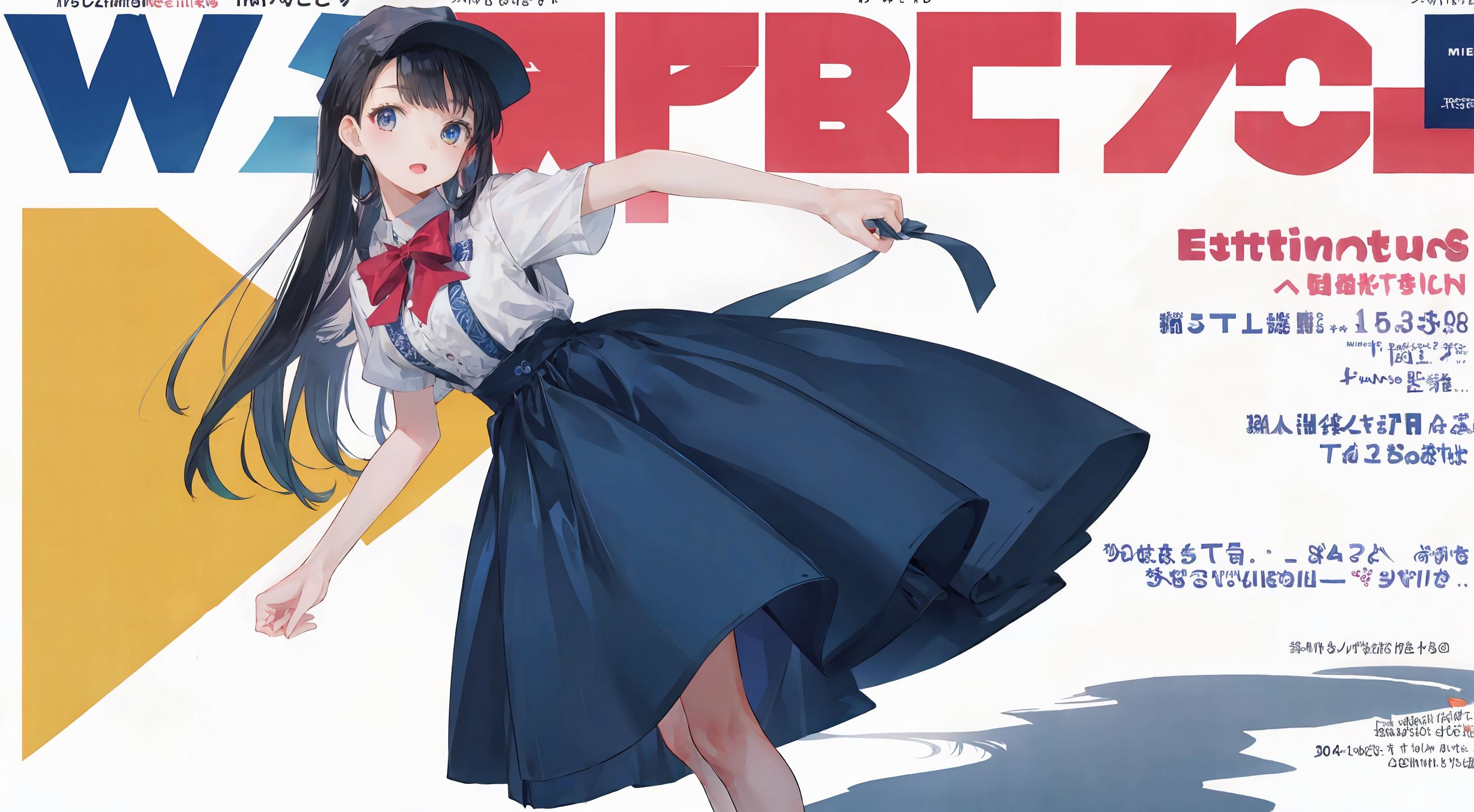 magazine風表紙絵 | の人気AIイラスト・グラビア