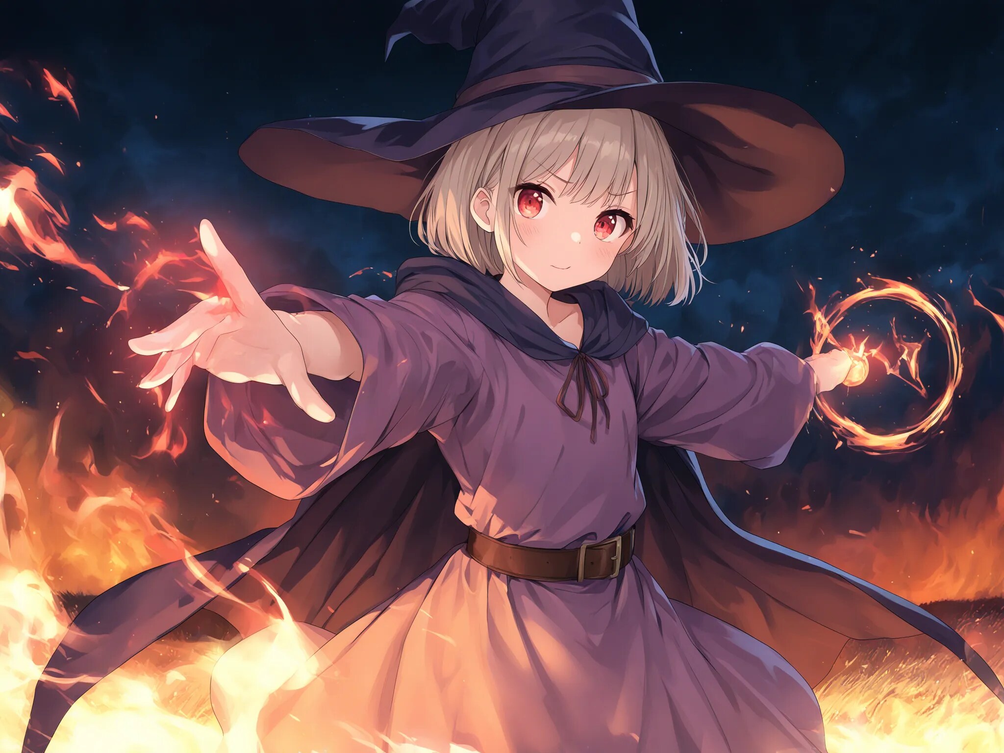 炎の魔法 | の人気AIイラスト・グラビア