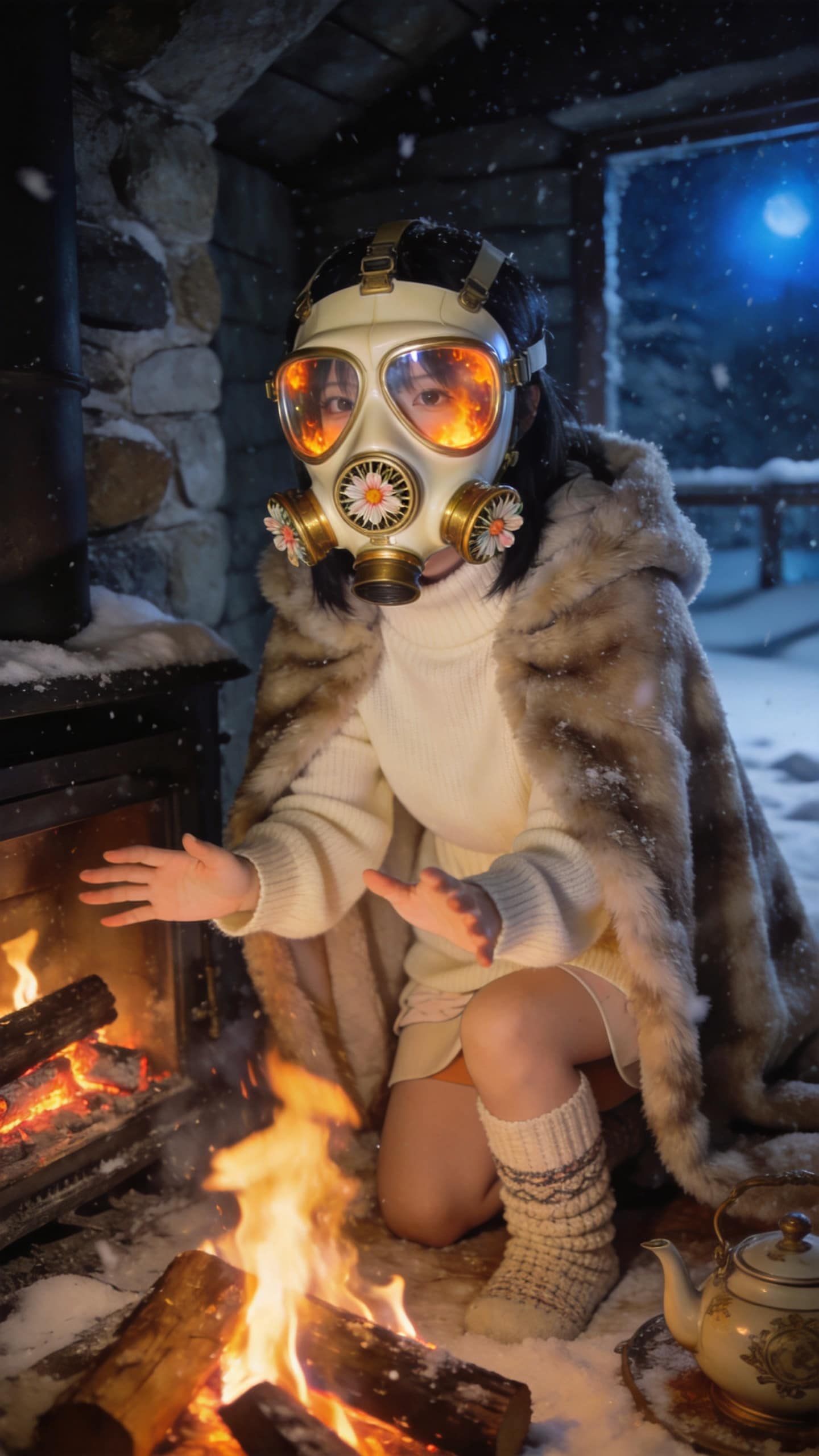 Winter Inside the Gas Mask | の人気AIイラスト・グラビア
