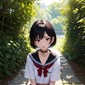 春の公園での男の娘 12枚目