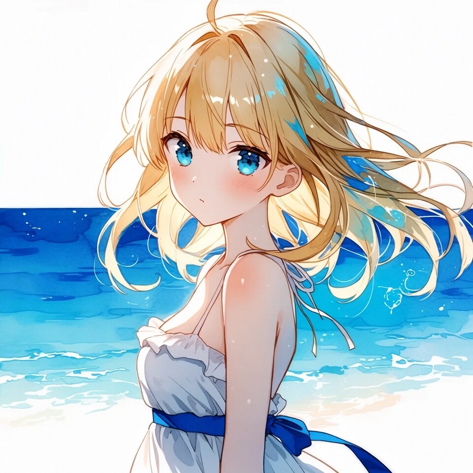 海辺の少女