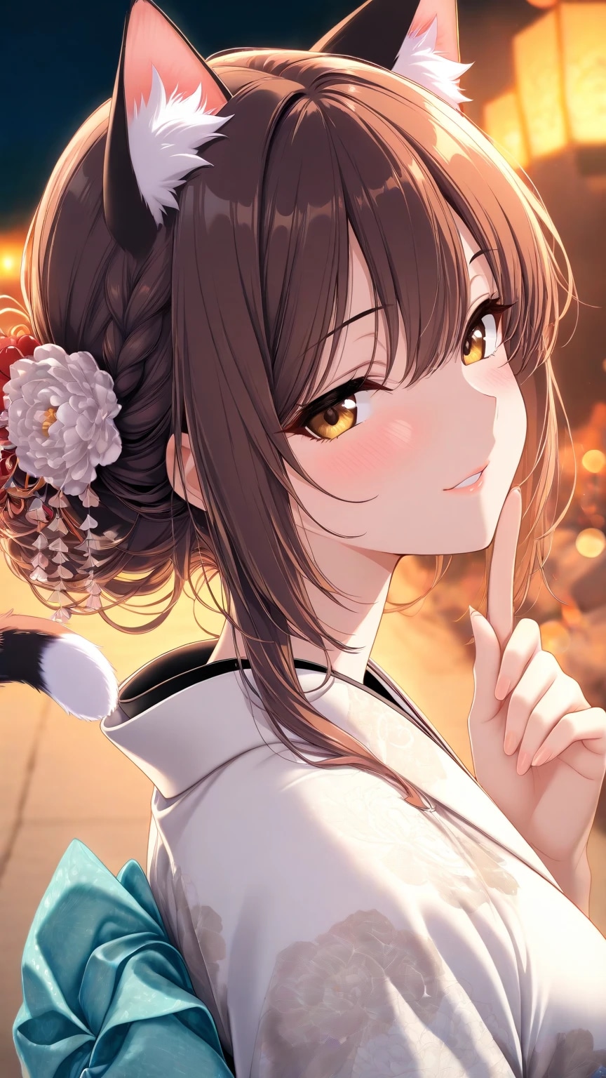 振り向けば、着物美人にゃ🌸 | の人気AIイラスト・グラビア