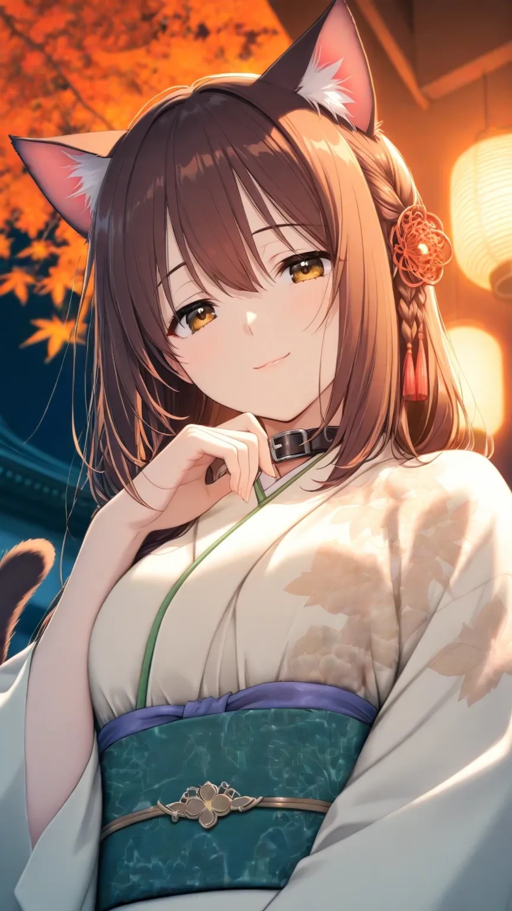 振り向けば、着物美人にゃ🌸