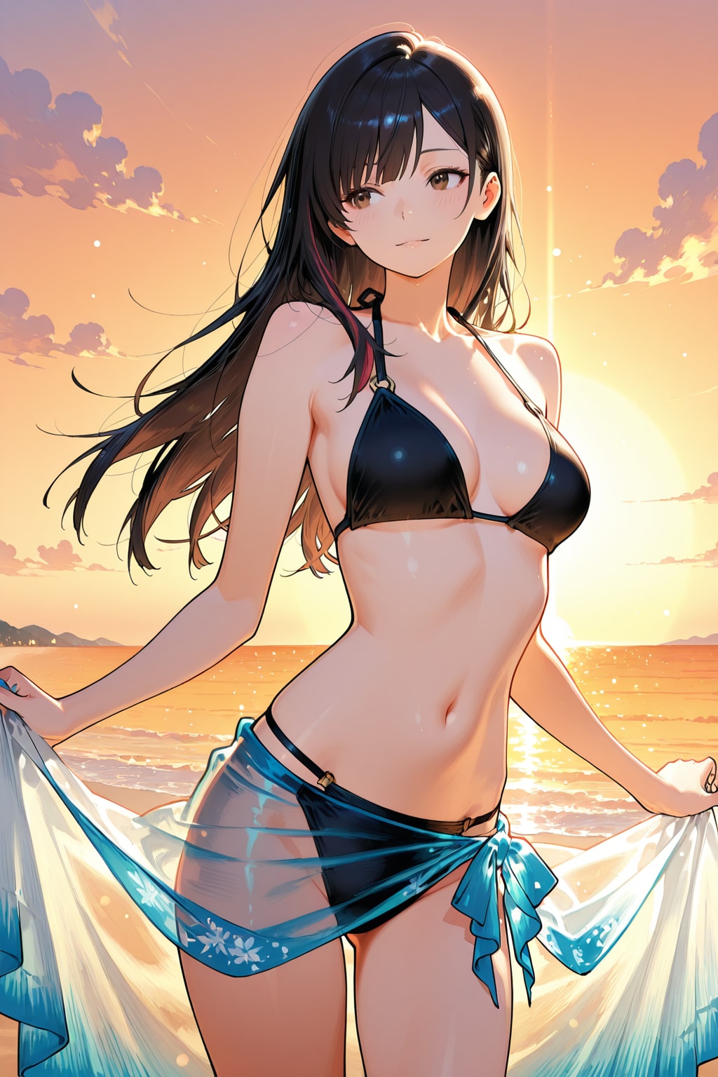 black triangle bikini①
