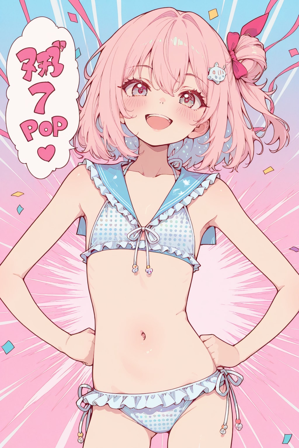 frilled sailor bikini