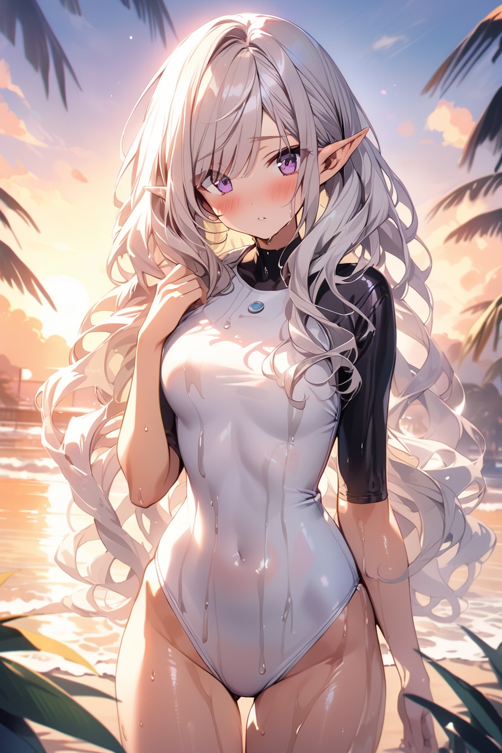 夕日