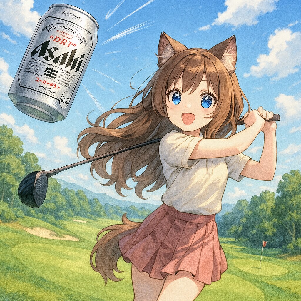 ドライブをする小さな女の子