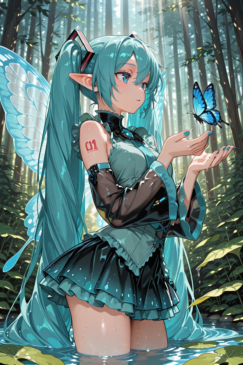 蝶が舞う妖精の楽園 | の人気AIイラスト・グラビア