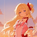 夕暮れの魔法少女 2枚目