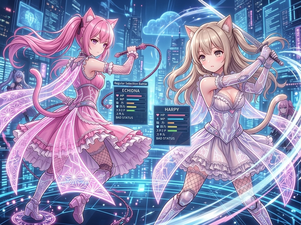 HARPYちゃん VS ECHIDNAちゃん