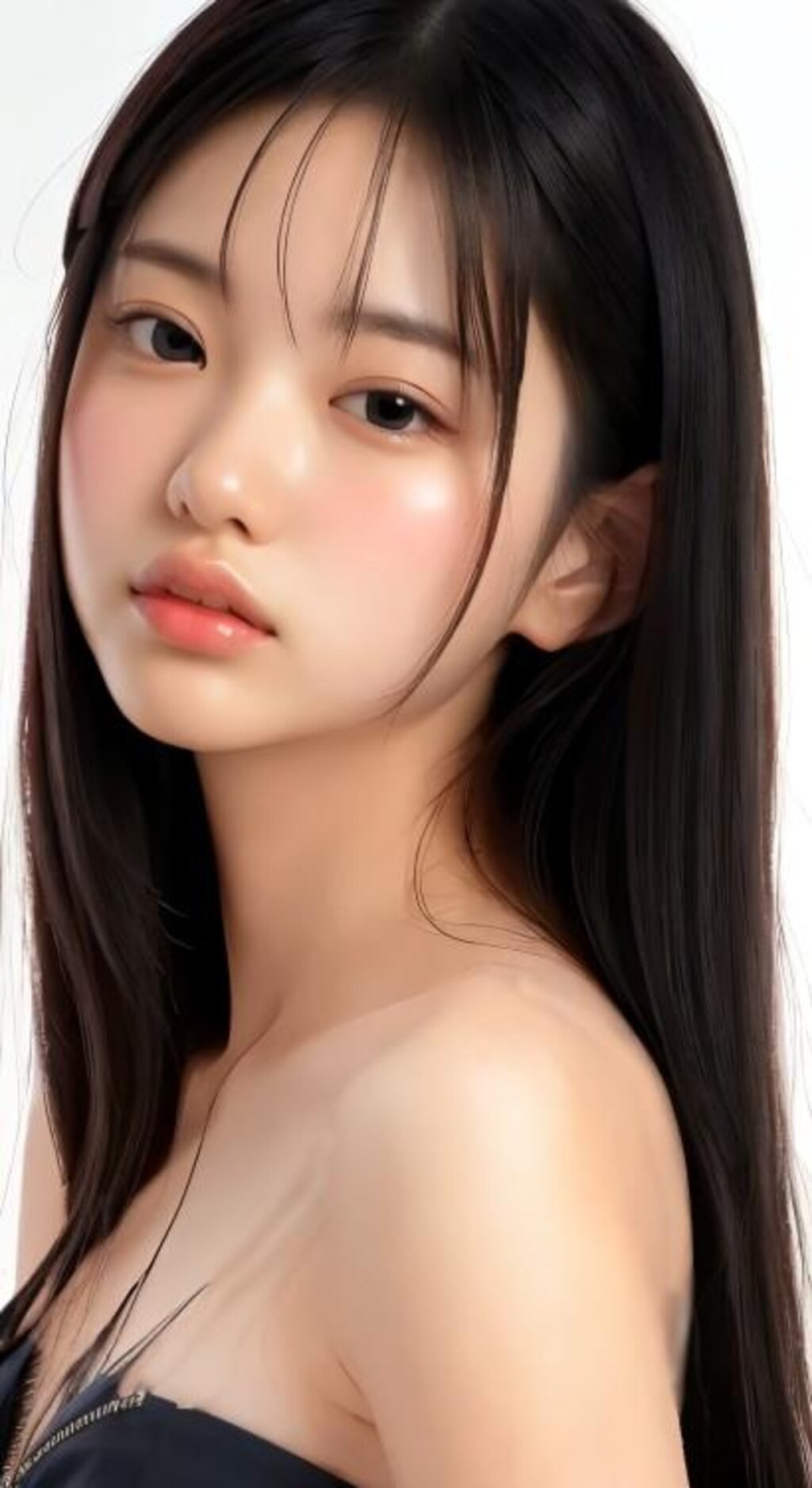 黒髪×ロング×ぽってり唇
