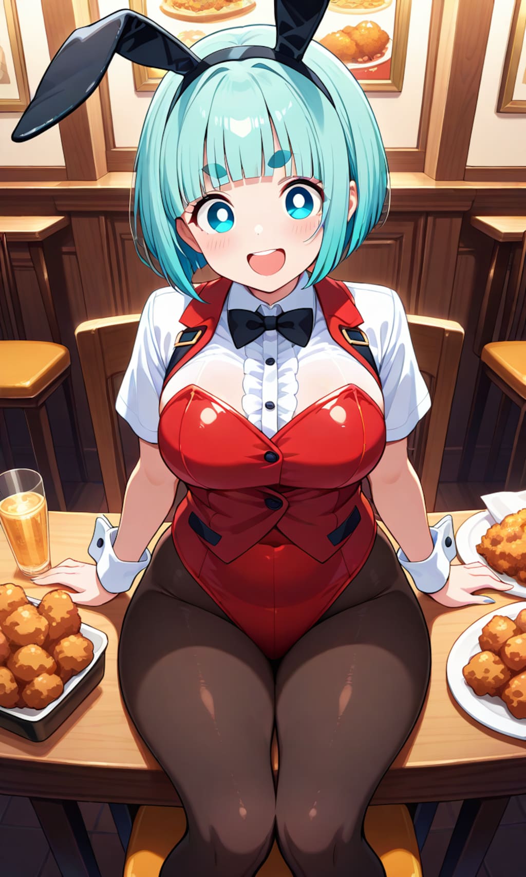 この格好なら、唐揚げ食べ放題ってホント⁉️