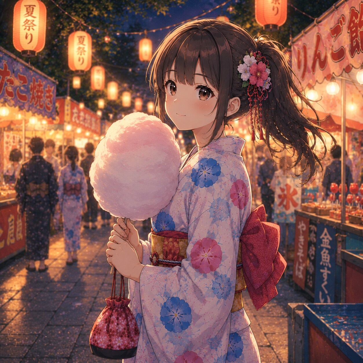 お祭り女子