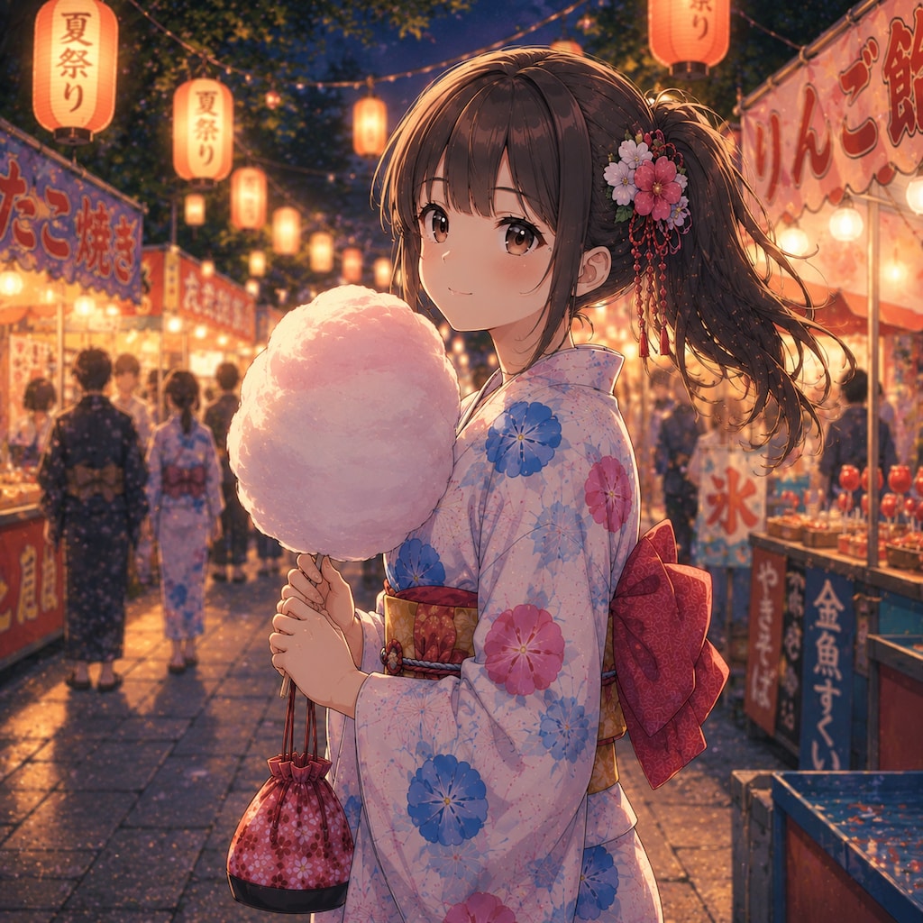 お祭り女子