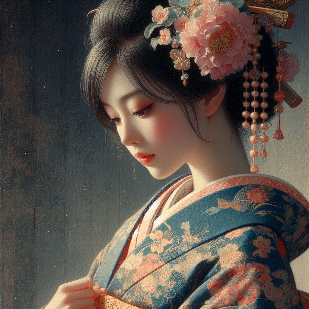美人画(日本画風)