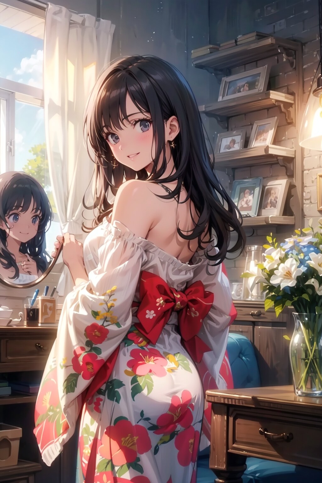 自室にて