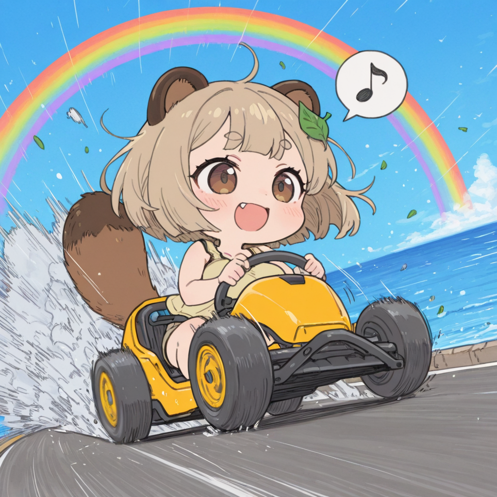 【没作品博覧会】ゴーカートで爆走する珠樹ちゃん