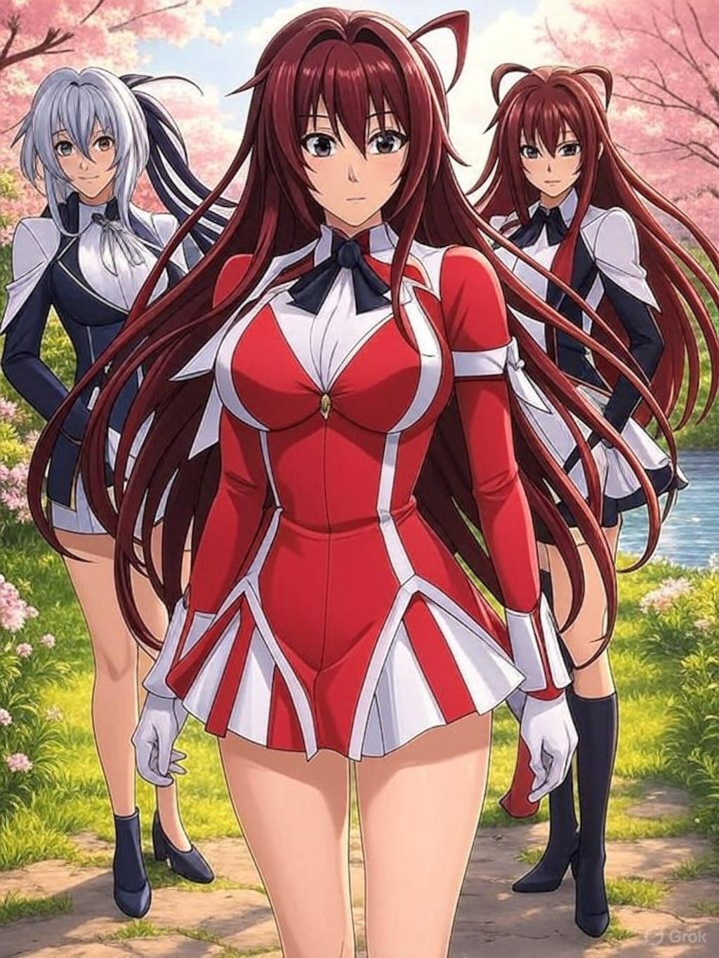 Grokで生成したギャルゲー風の美女達