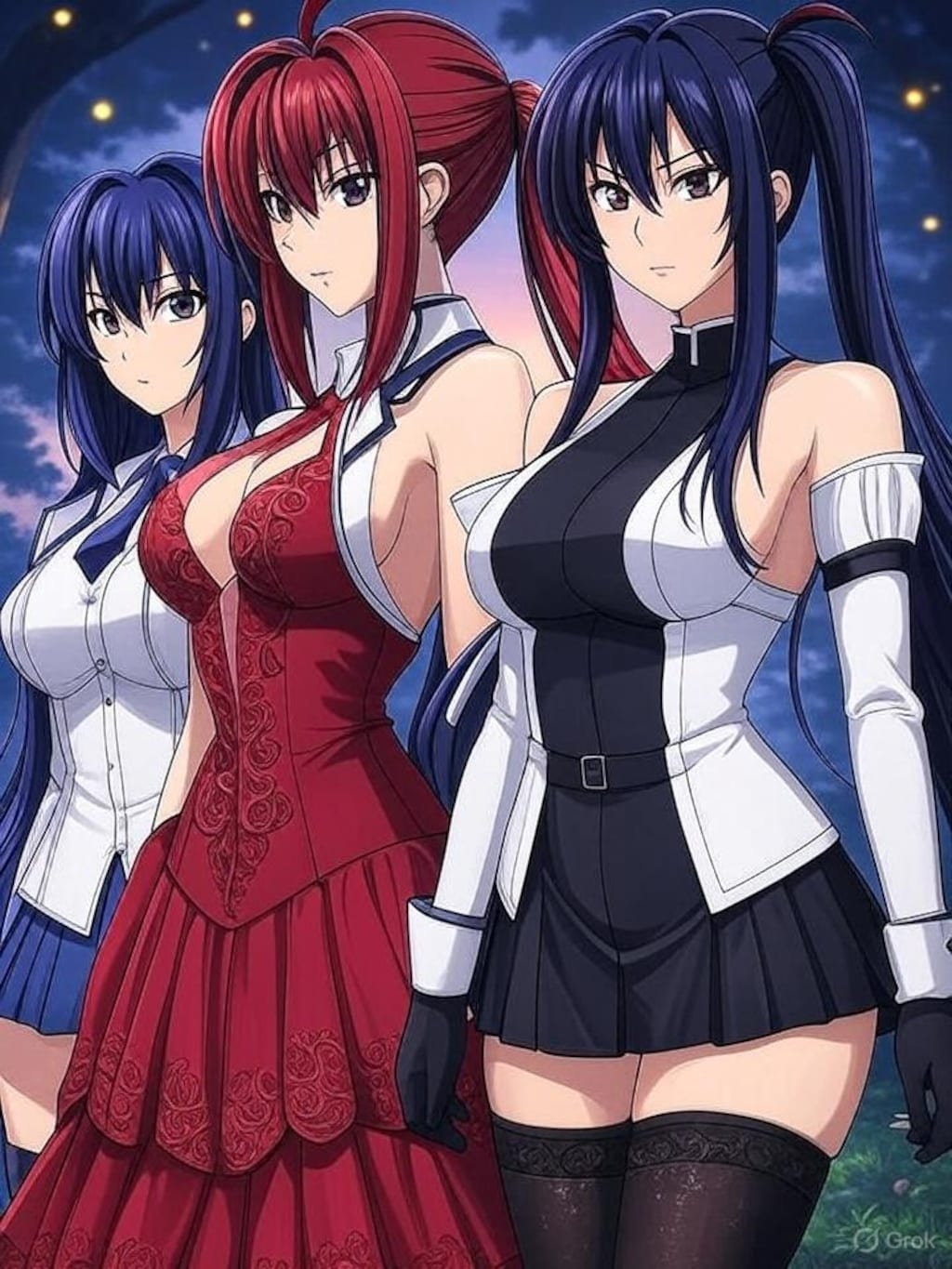 Grokで生成したギャルゲー風の美女達