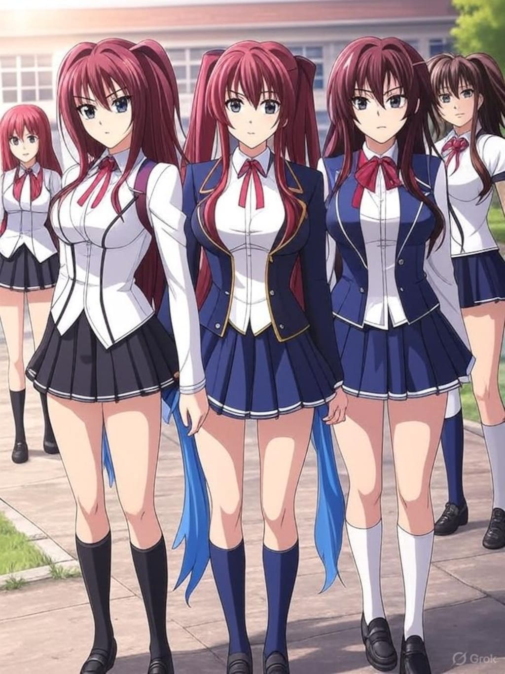 Grokで生成したギャルゲー風の美女達