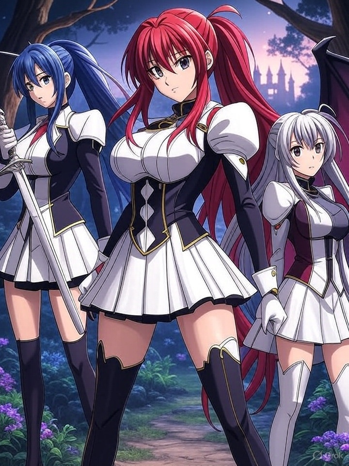 Grokで生成したギャルゲー風の美女達 | の人気AIイラスト・グラビア