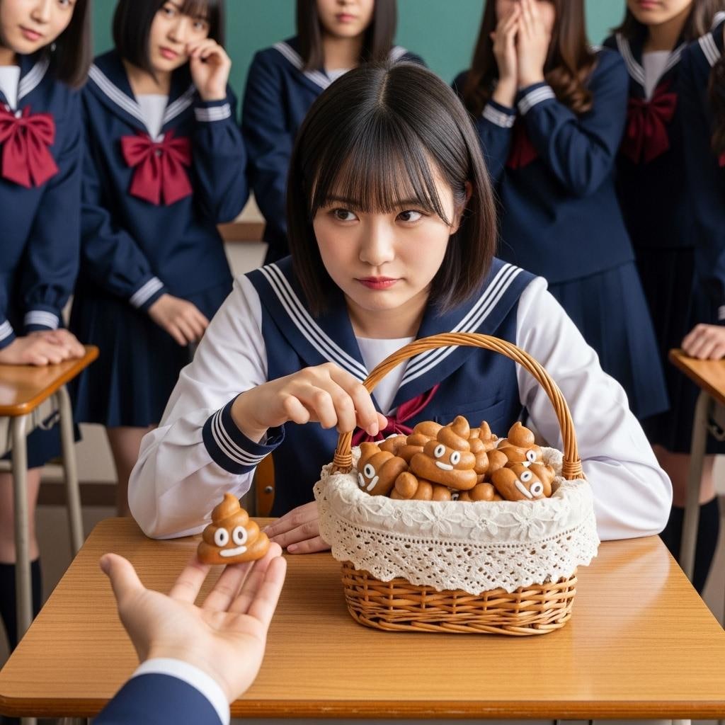 クッキー焼いてみたの。ちょっと形は悪いんだけど…、