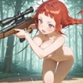 裸の銃を持つ女 5枚目