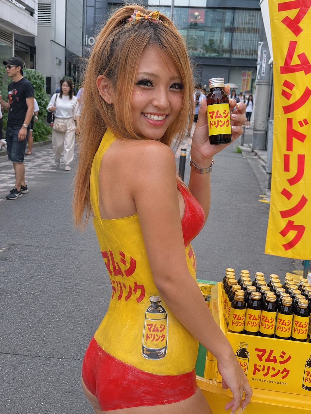 マムシドリンク配り