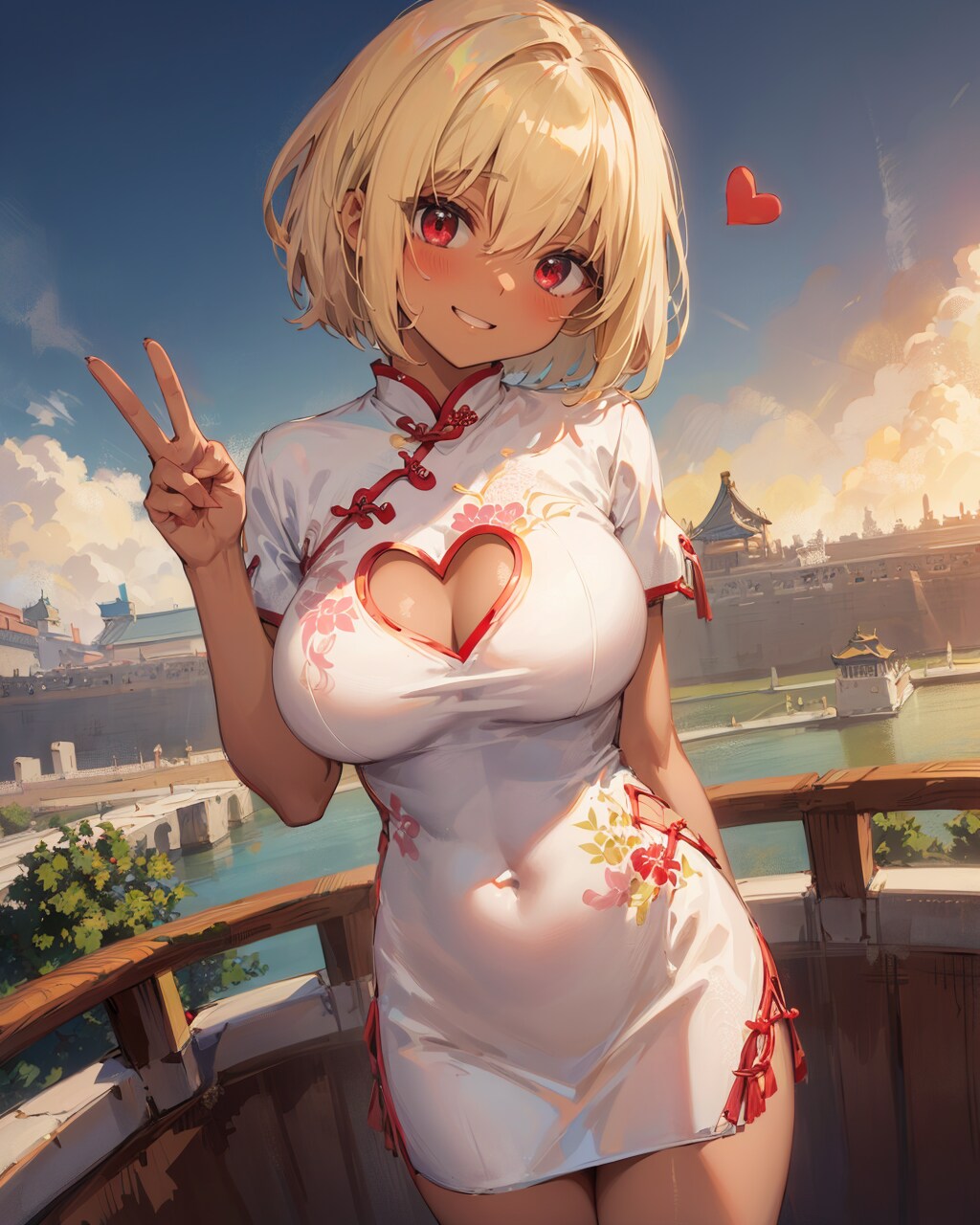 パンダと短髪ギャルちゃん