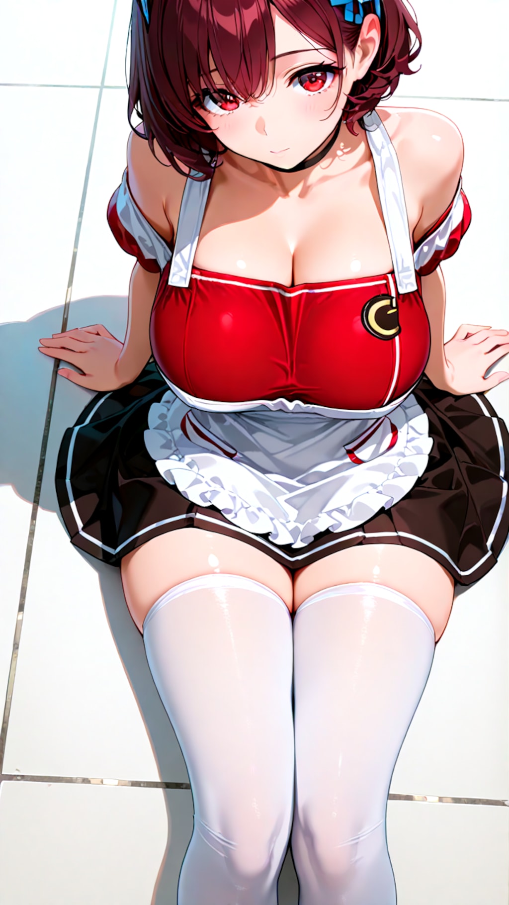 長座とレッグウェア