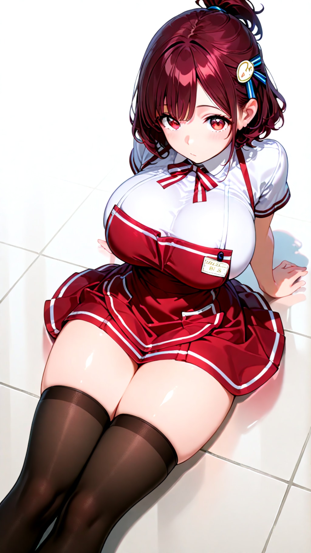 長座とレッグウェア