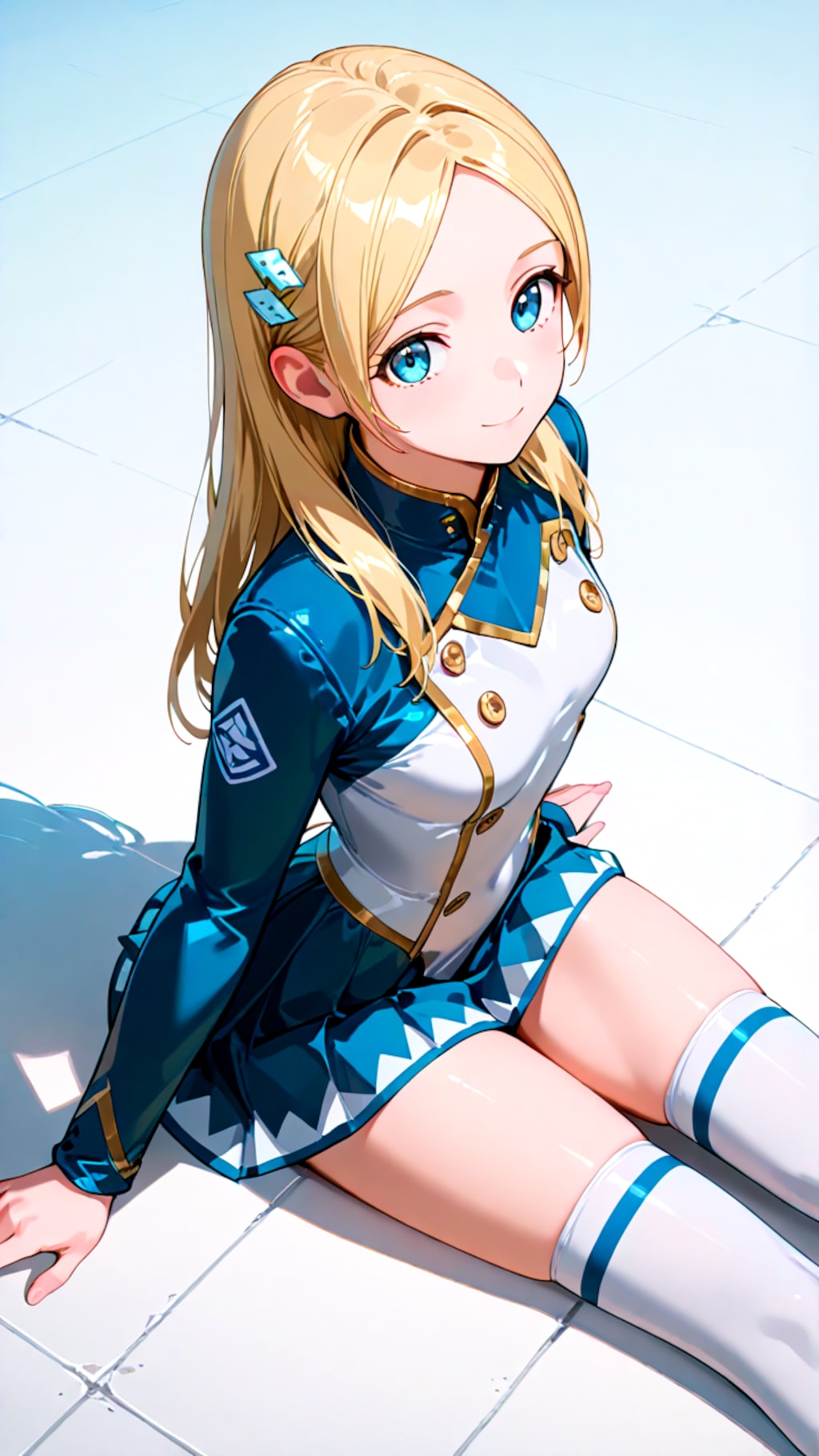 長座とレッグウェア