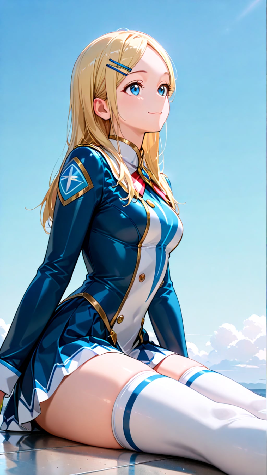 長座とレッグウェア