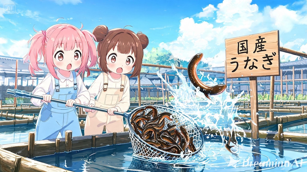 養殖ウナギの収穫体験！１