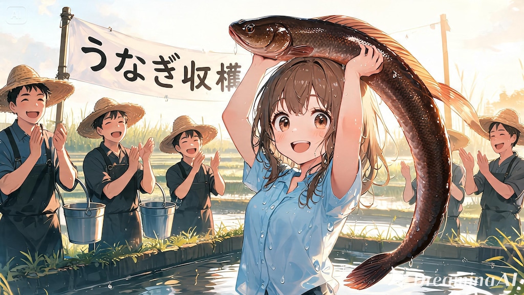 養殖ウナギの収穫体験！１
