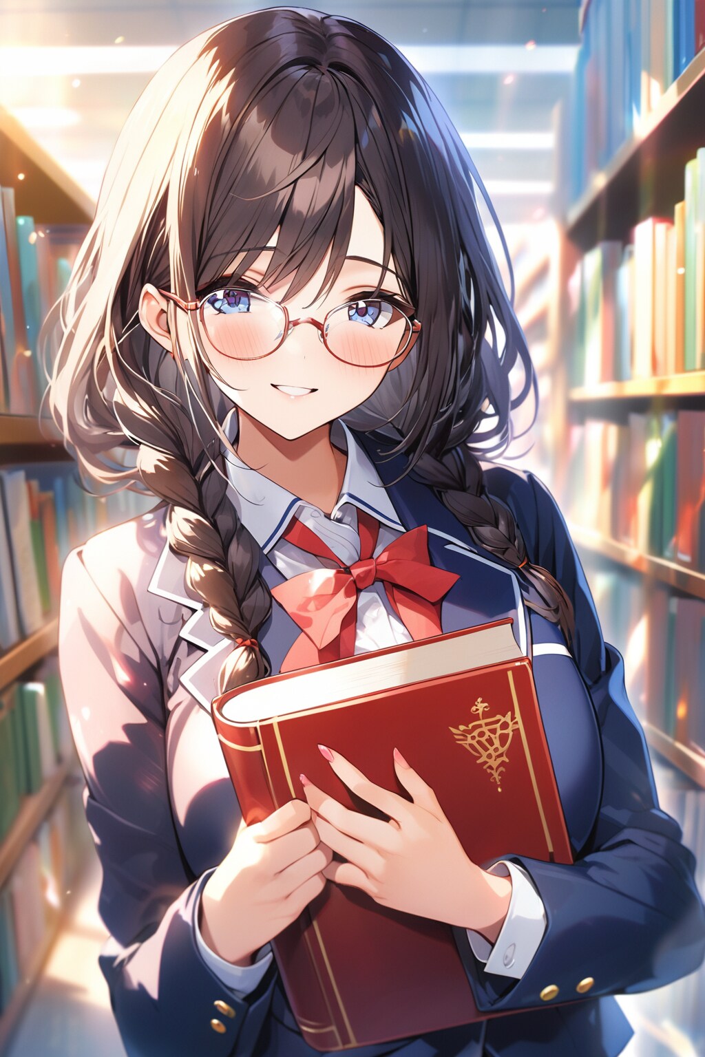 図書室とメガネ少女（VEGA）