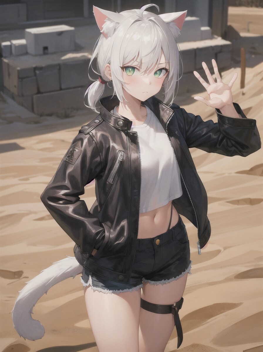 砂漠の旅猫