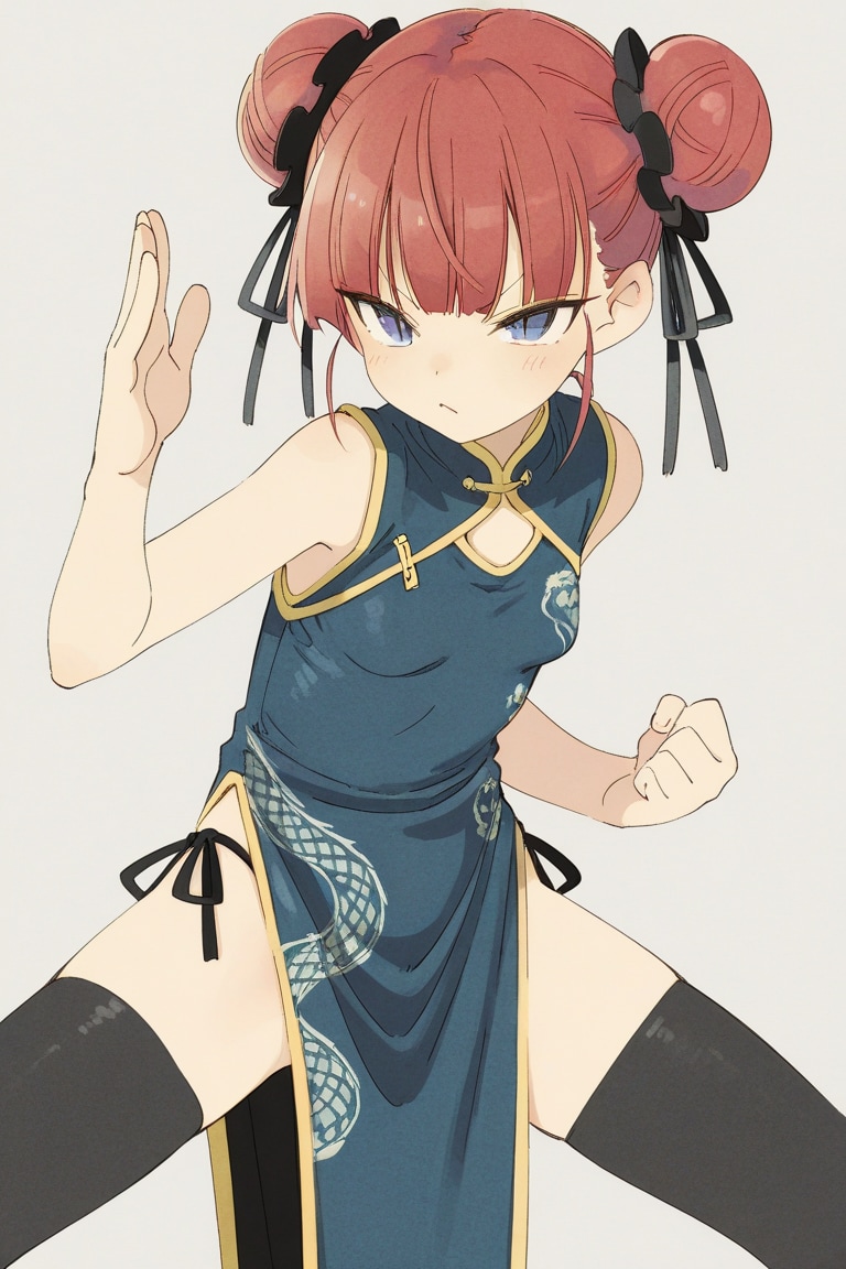 赤毛猫目ちゃん（チャイナ服） | の人気AIイラスト・グラビア