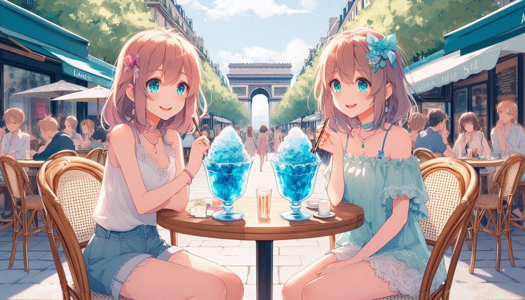 海外でも、かき氷