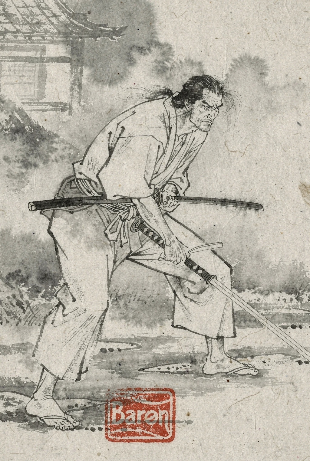 水墨画スタイル