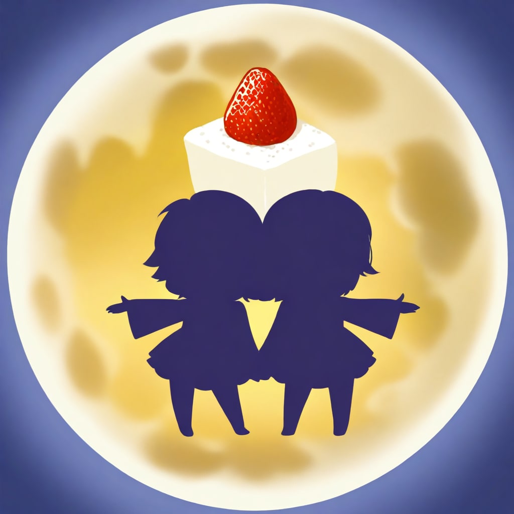 月とケーキとチビガールズ | の人気AIイラスト・グラビア
