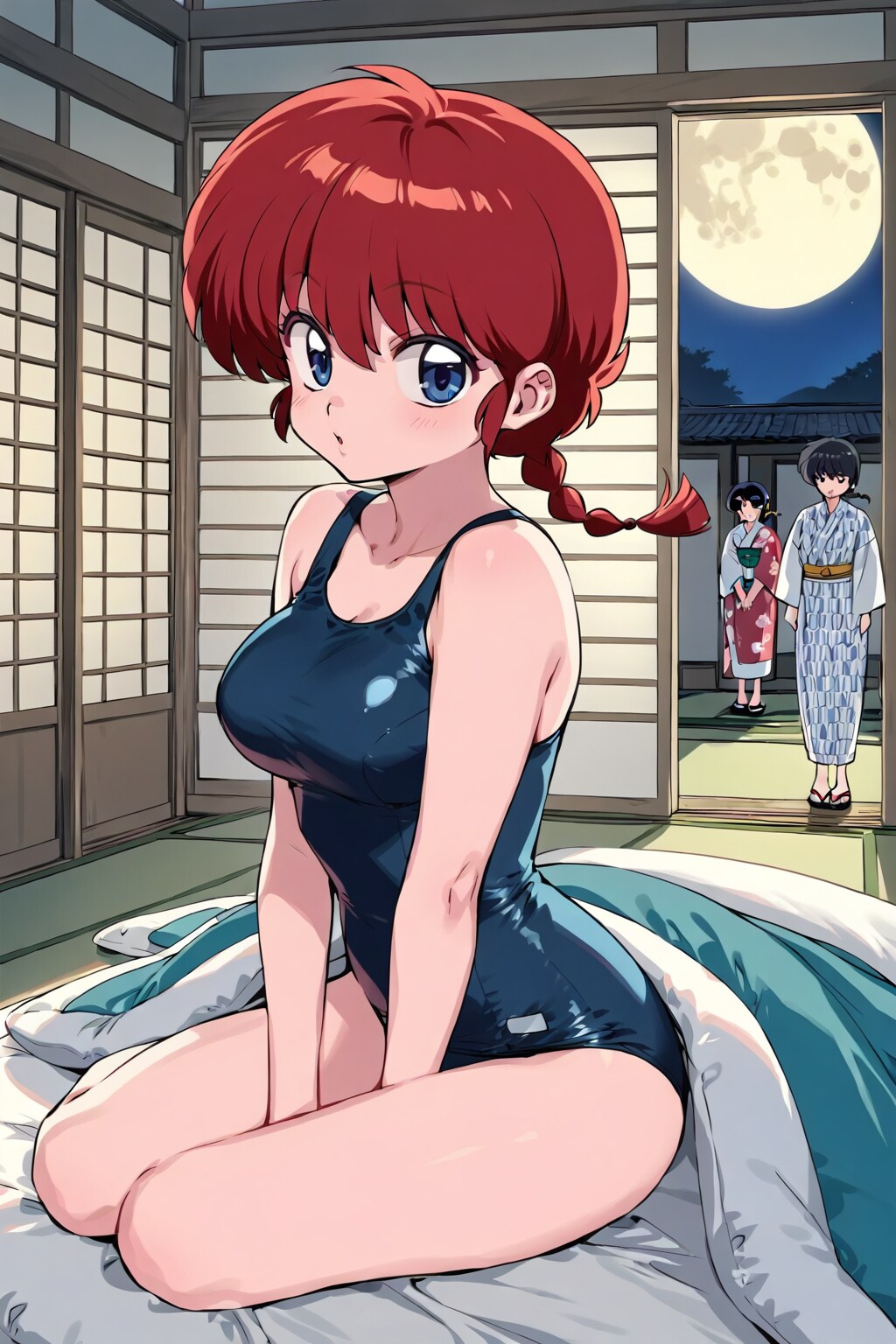 刀馬と乱麗が見てる