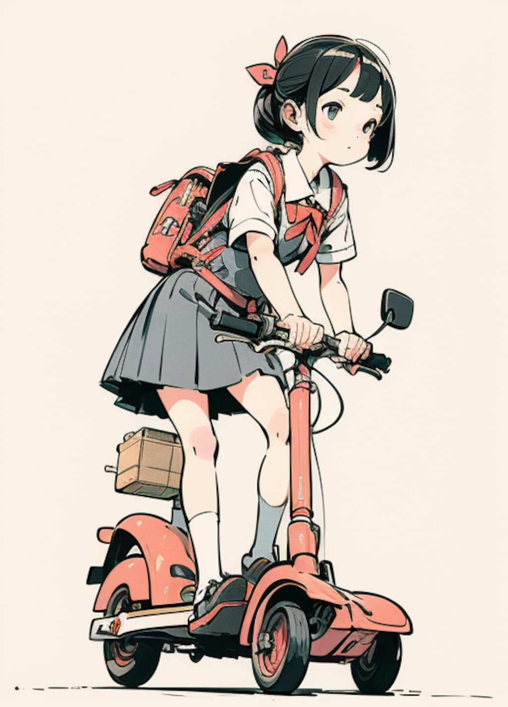 riding traditional scooters 03