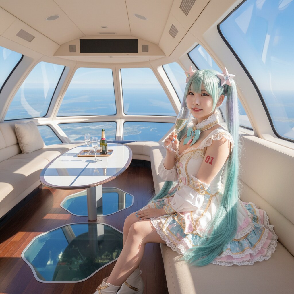 みどツイさん。飛行船の日