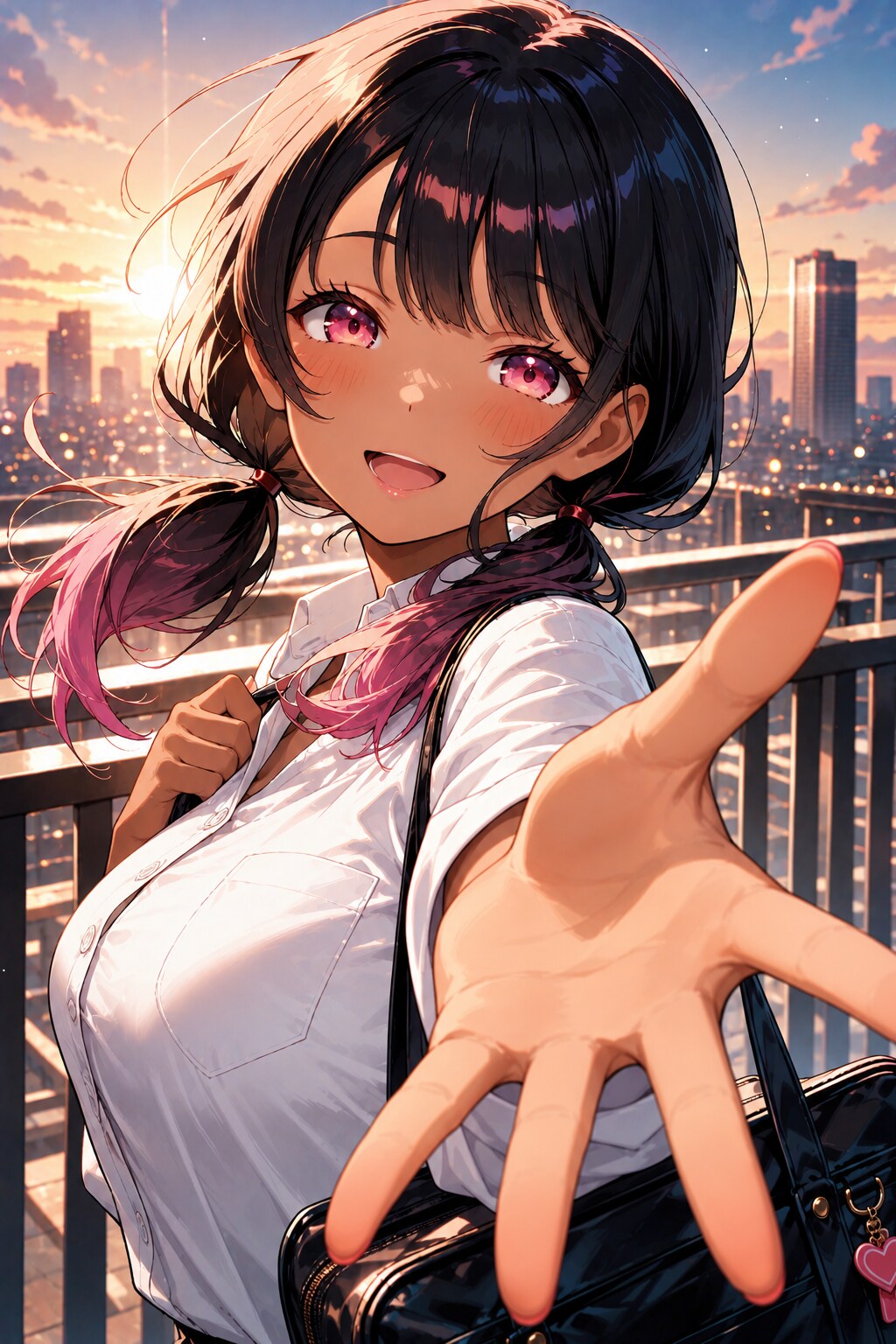 黒と夕暮れ①