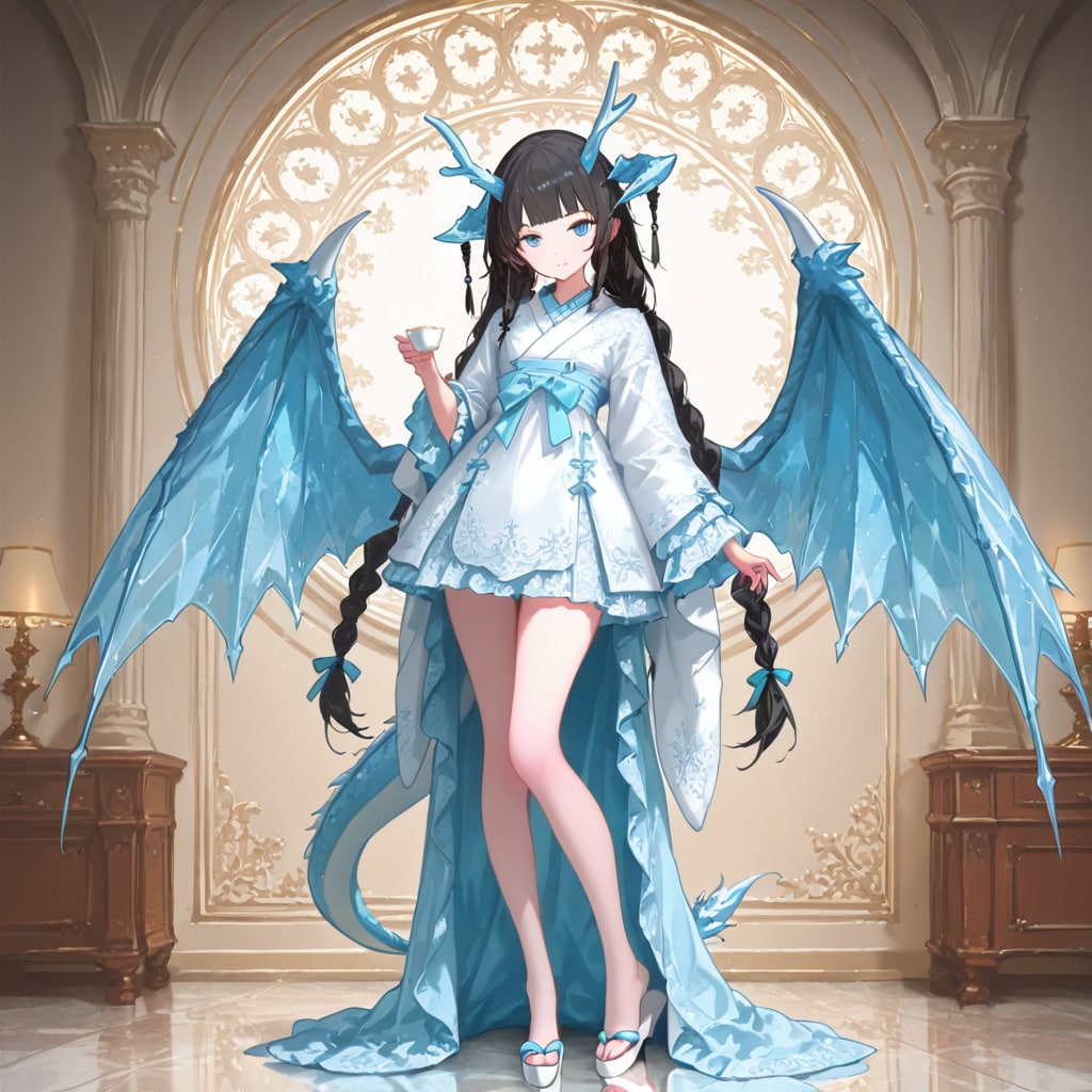 ⛩️【元は人間、今は龍人】東国からの特待生：コヨミ | の人気AIイラスト・グラビア